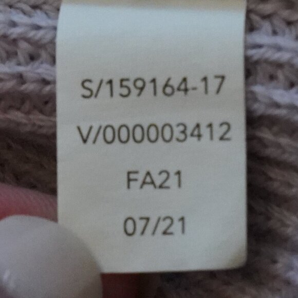 Athleta, Merino Wool Hanover V-Neck Long Sleeve Sweater, Dove, Lilac, Purple - Picture 7 of 7